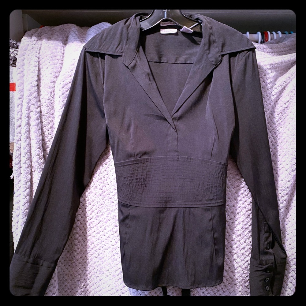 Black long sleeve top